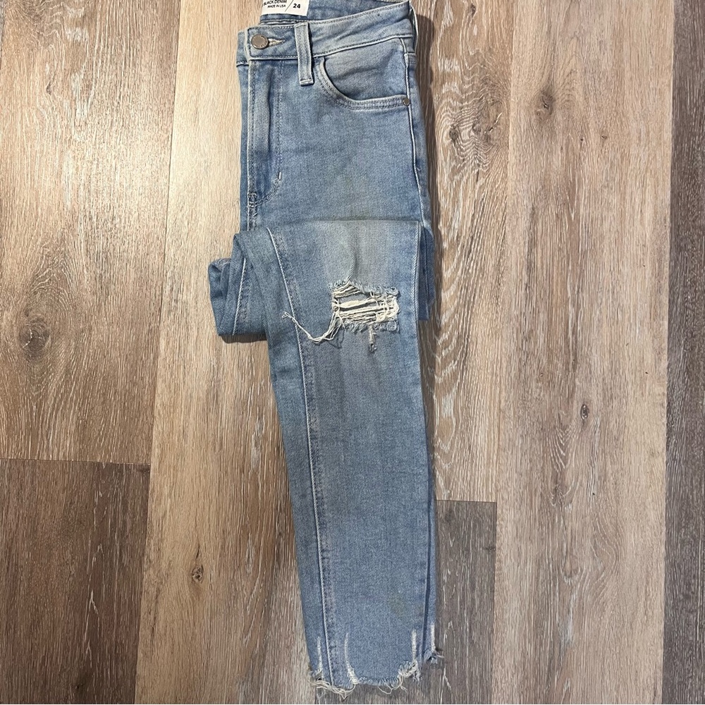Light Blue Distressed Jeans